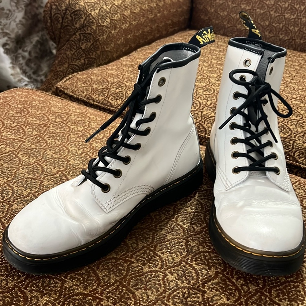 White Dr. Martens ladies size 8